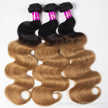 CELIE Body Wave 1B/27 Ombre Women Human Hair Mink 100% Virgin Hair Good Quality Human Hair Bulk